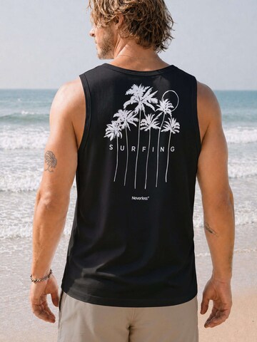 Neverless Shirt 'Palms Surfing'‌‌‌‌‌‌ in Schwarz