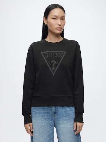 GUESS Sweatshirt in Black: front