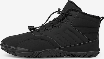 DOTALES Schnürstiefel 'DOTALES - TrekStep Barfußschuhe' in Schwarz: Vorderseite
