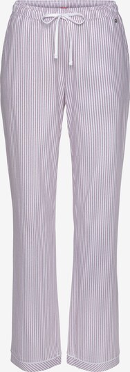 s.Oliver Calças de pijama em baga / prata / branco, Vista do produto