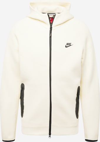 Nike Sportswear Tepláková bunda 'TCH FLC' - biela: predná strana