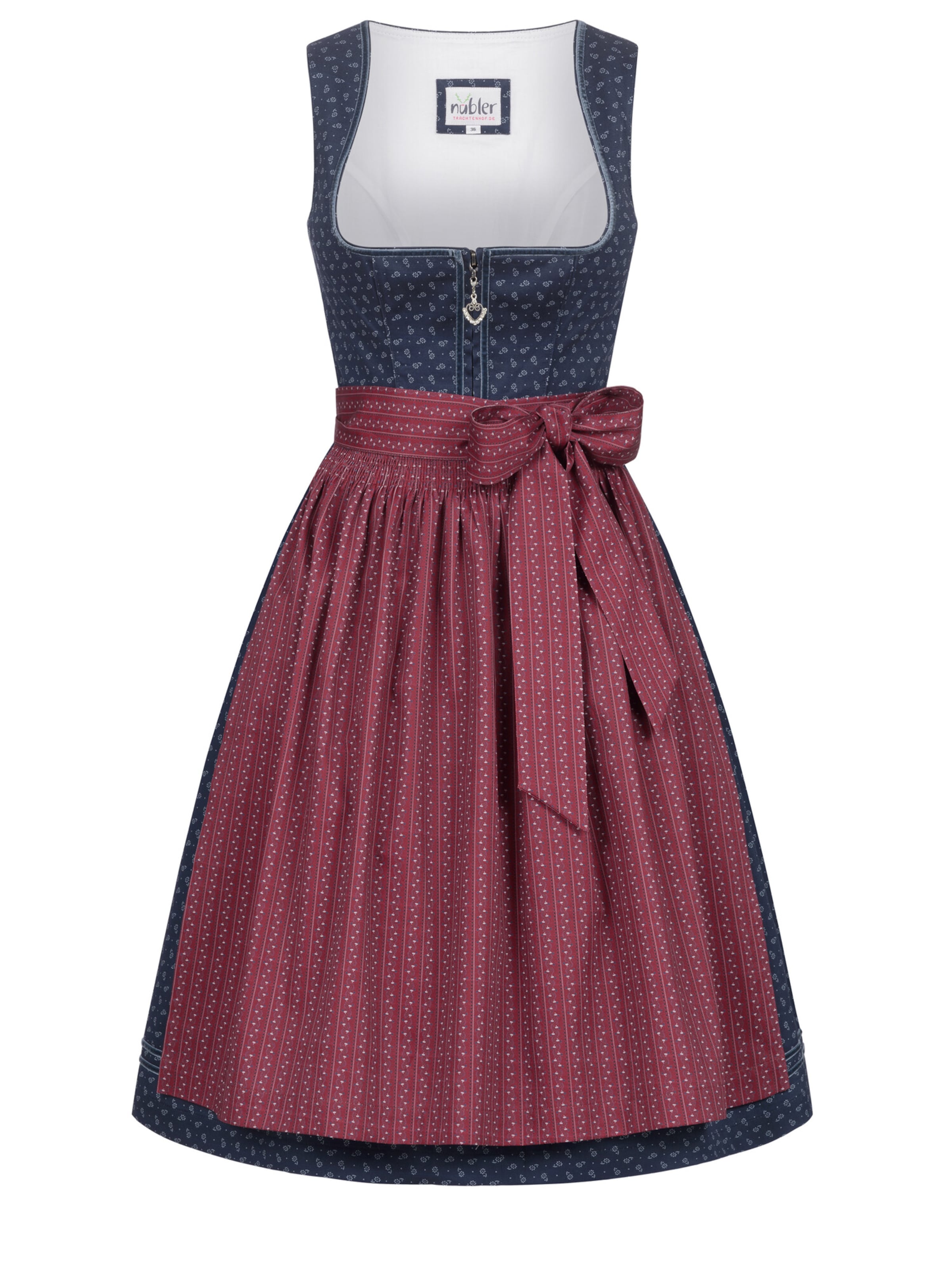 Trachtenhof Nübler Dirndl 'Dirndl midi Gesr'‌‌‌‌‌‌‌‌‌ in Blau: Vorderseite