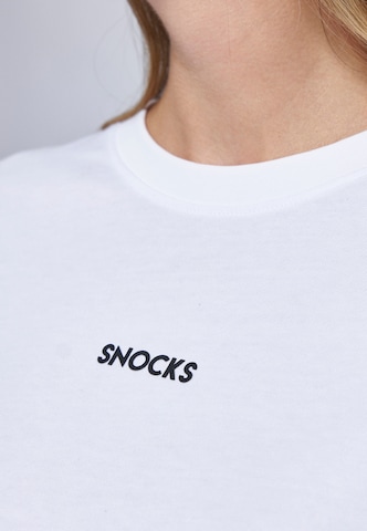 SNOCKS T-Shirt in Weiß