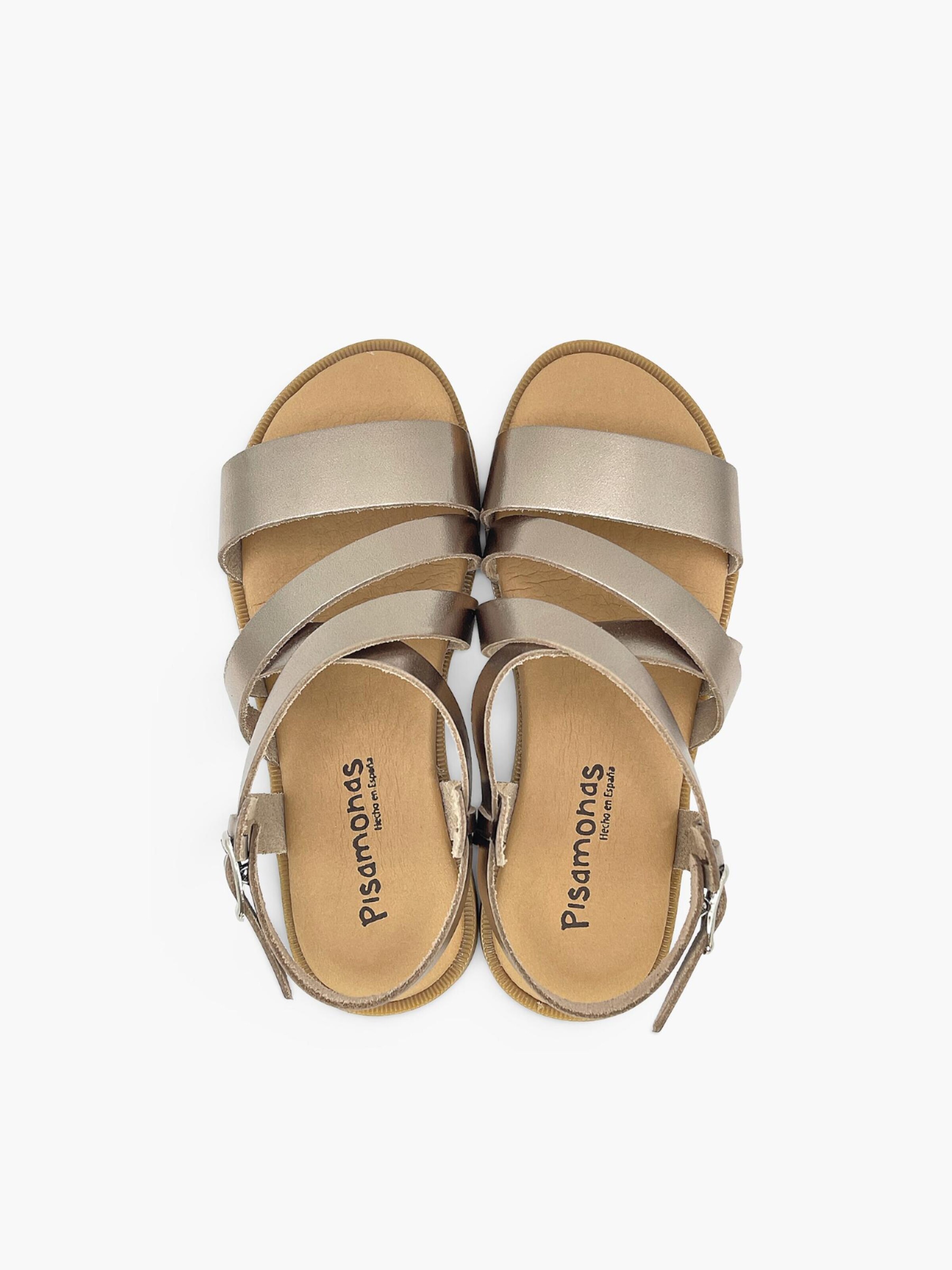 Pisamonas - Sandalias en oro