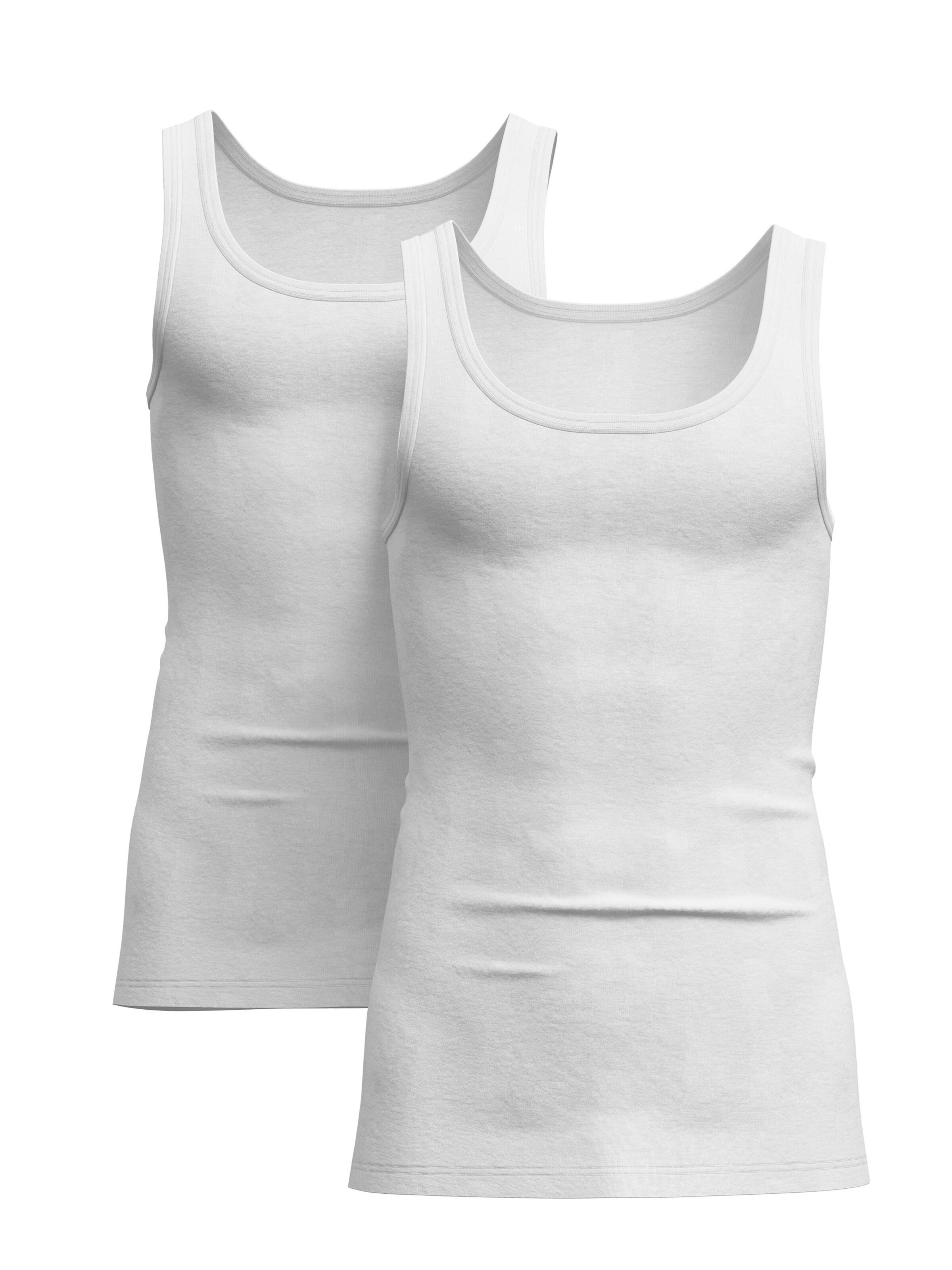 CALIDA Unterhemd 'Twisted Cotton Duo'‌‌‌‌‌‌‌‌‌‌ in L in weiß, Produktansicht