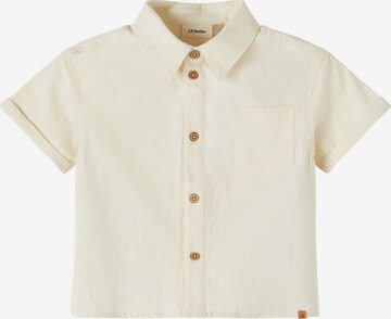 NAME IT Button Up Shirt in Beige: front