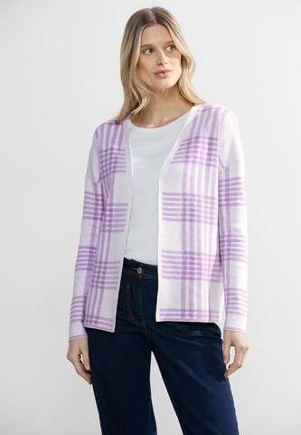 CECIL Knit Cardigan in Purple: front