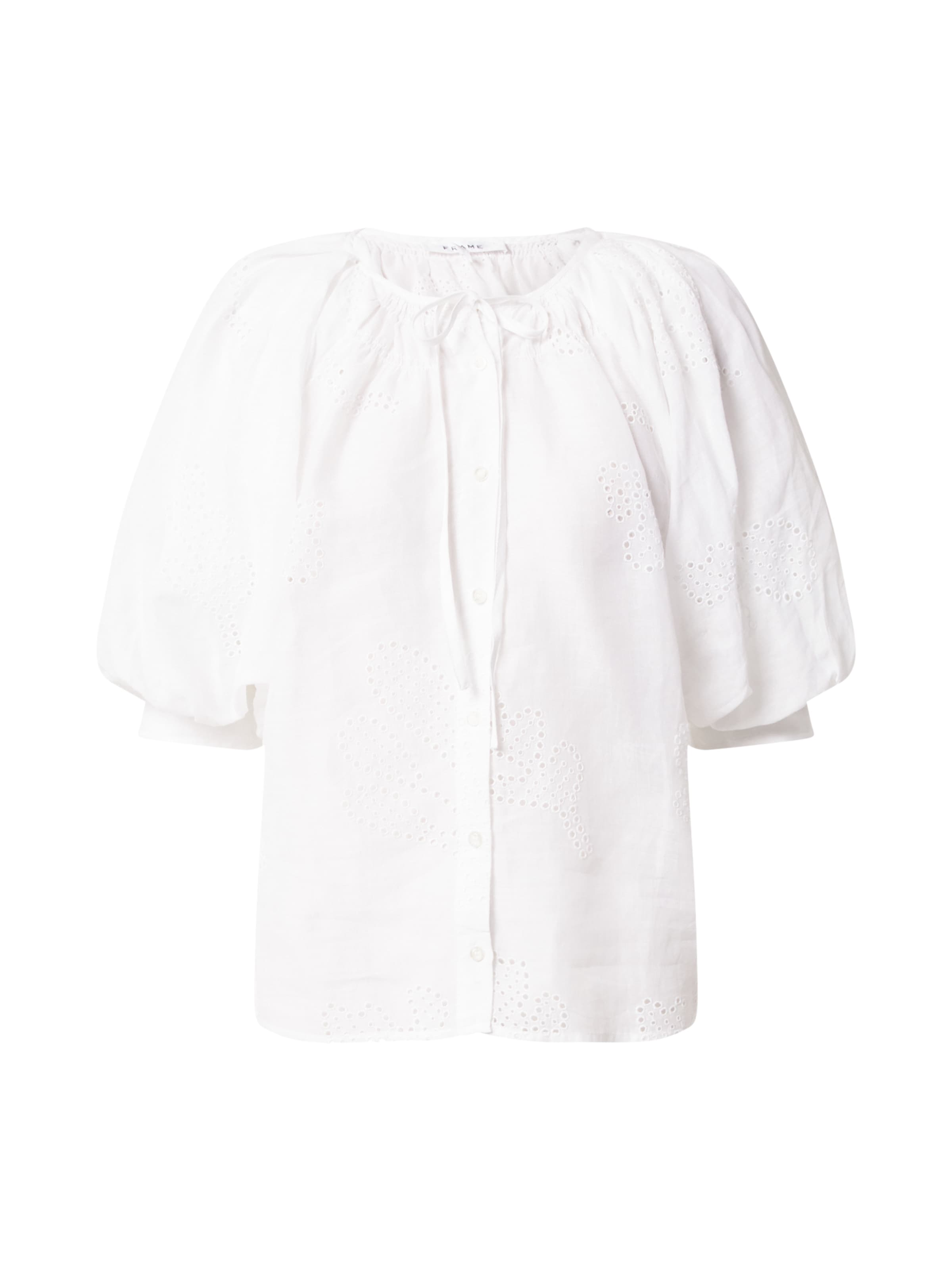 FRAME Blúzka 'EYELET' - Biela: predná strana