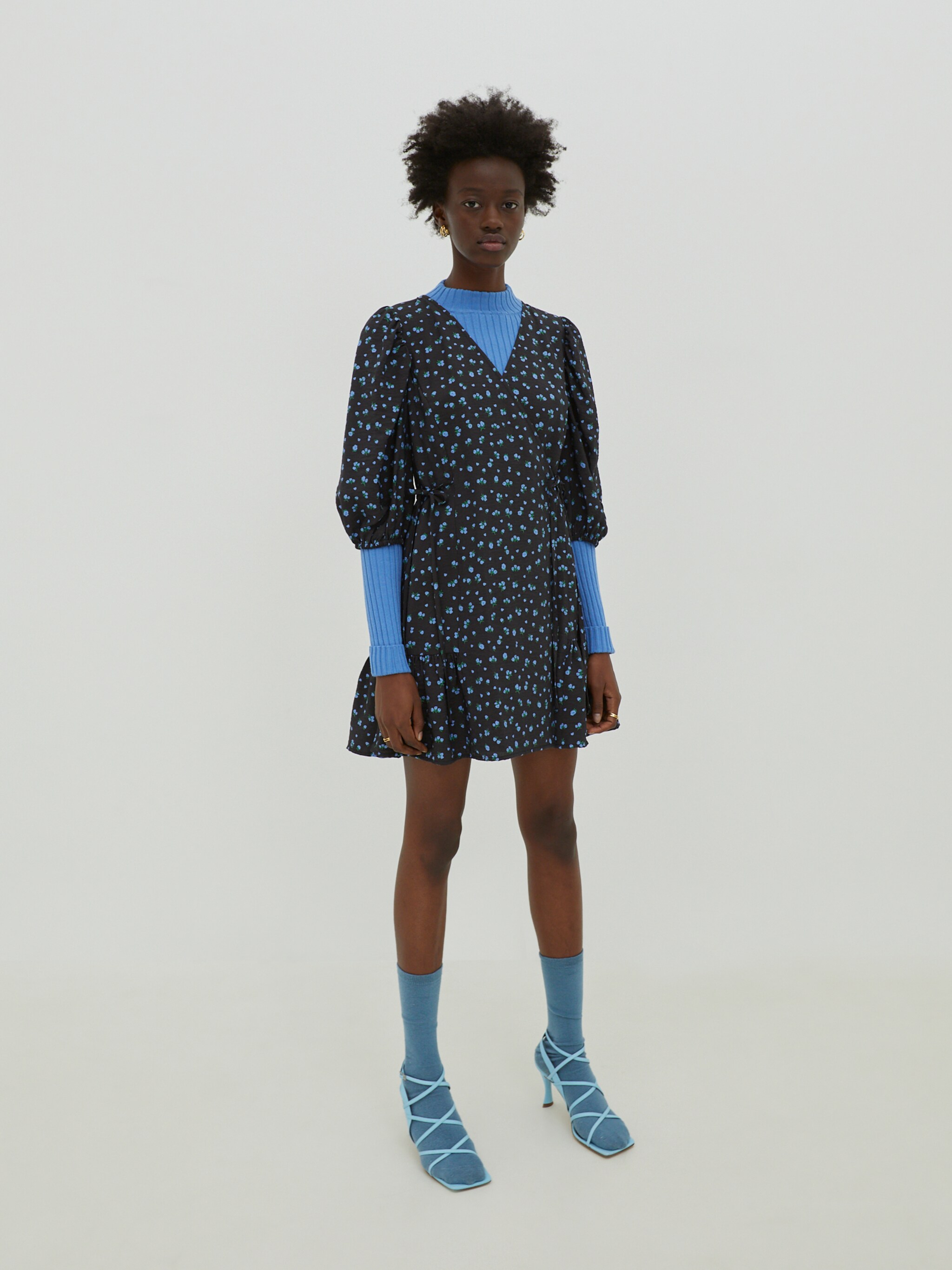 EDITED Producten Jurk 'Gemma' Blauw