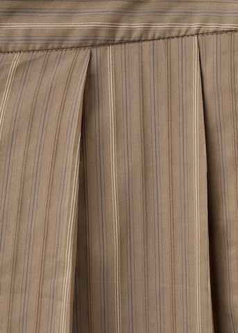 MANGO Wide Leg Hose 'Martin' in Braun