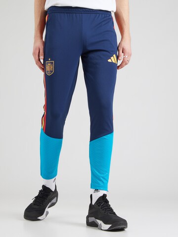 ADIDAS PERFORMANCE Slimfit Sporthose 'Spanien 26 Tiro' in Blau: Vorderseite