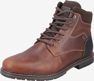 Bottines à lacets Rieker en marron : devant