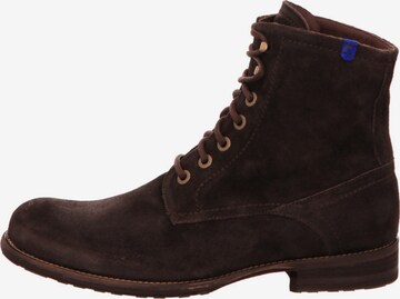 Floris van Bommel Lace-Up Ankle Boots in Brown