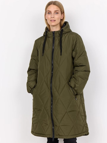 Soyaconcept Between-seasons coat 'Fenya 65' in Green: front