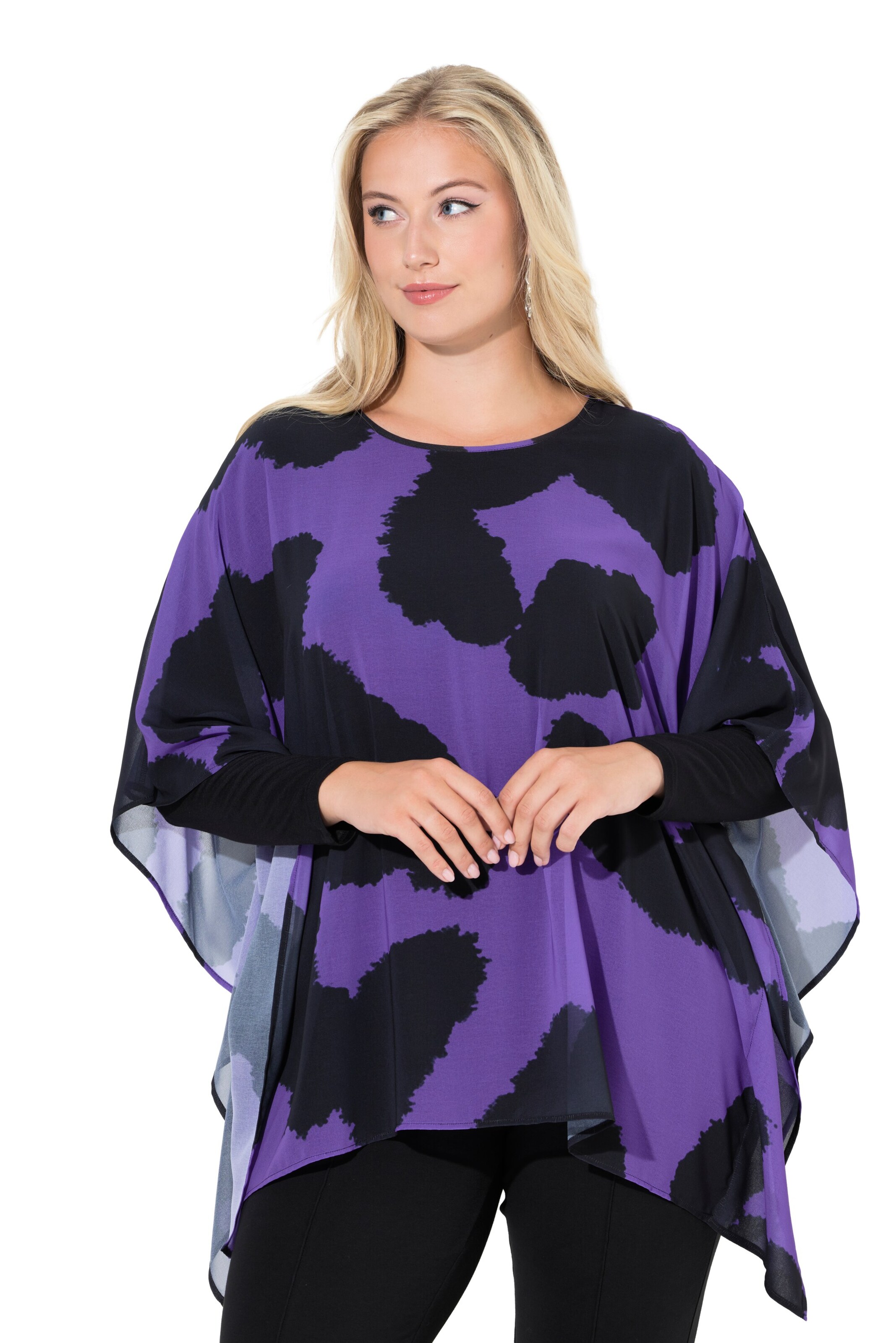 Ulla Popken Tunic in Purple: front