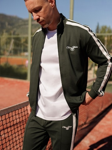 DAN FOX APPAREL - Sudadera con cremallera 'Alessio' en verde