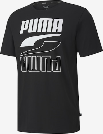 PUMA Regular fit Funkcionalna majica 'Rebel' | črna barva: sprednja stran