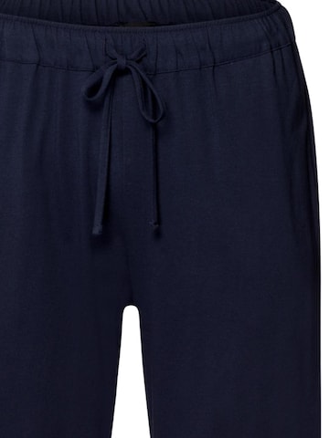 Hanro Pyjama lang 'Night & Day' in Blauw
