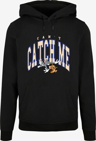 ABSOLUTE CULT Sweatshirt 'Tom and Jerry - Can't Catch' in Zwart: voorkant