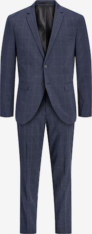 Coupe slim Costume JACK & JONES en bleu : devant