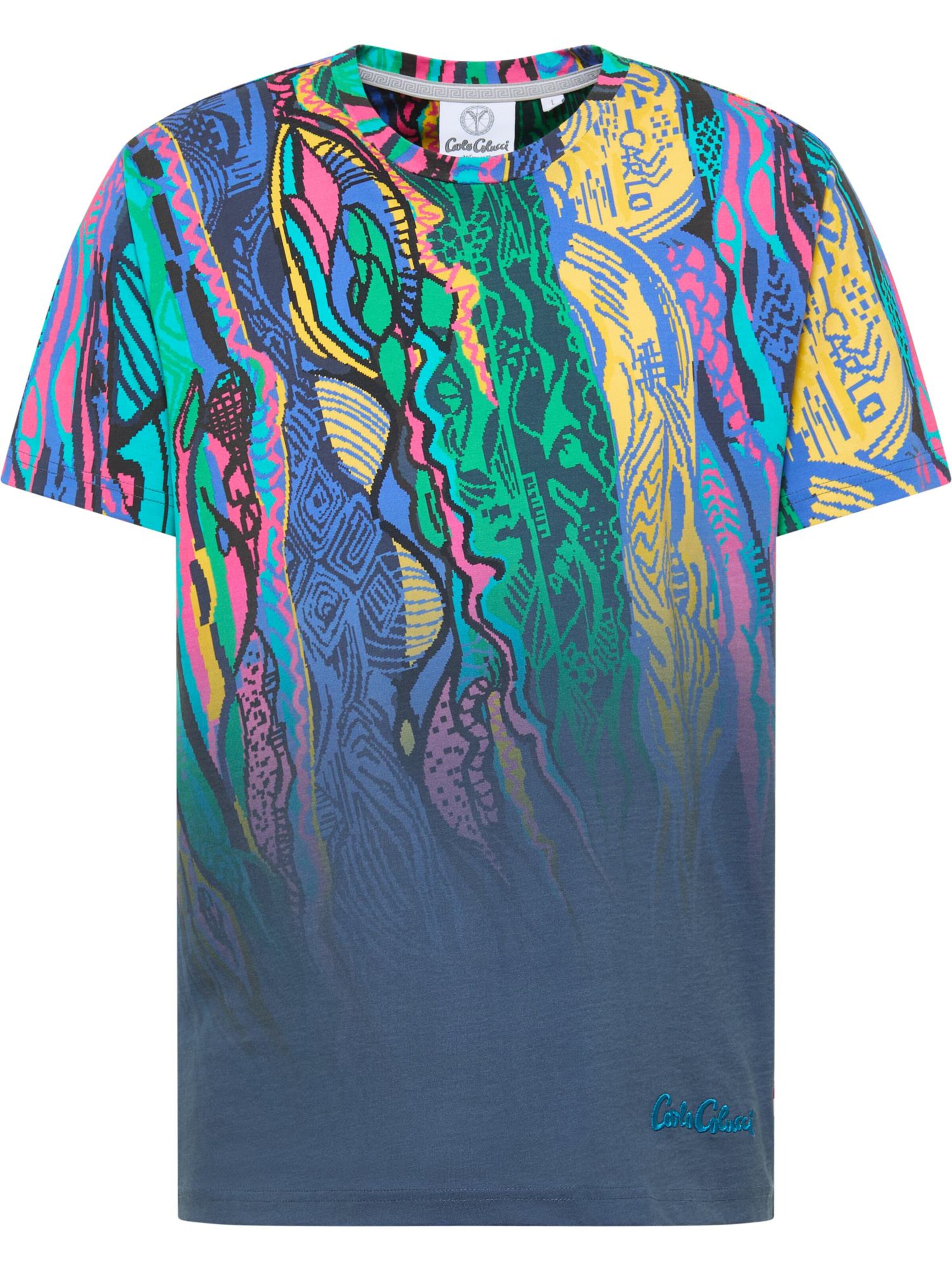 Carlo Colucci Shirt 'Di Piazza' in Blau: Vorderseite