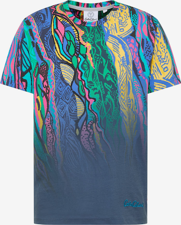 T-Shirt 'Di Piazza' Carlo Colucci en bleu : devant