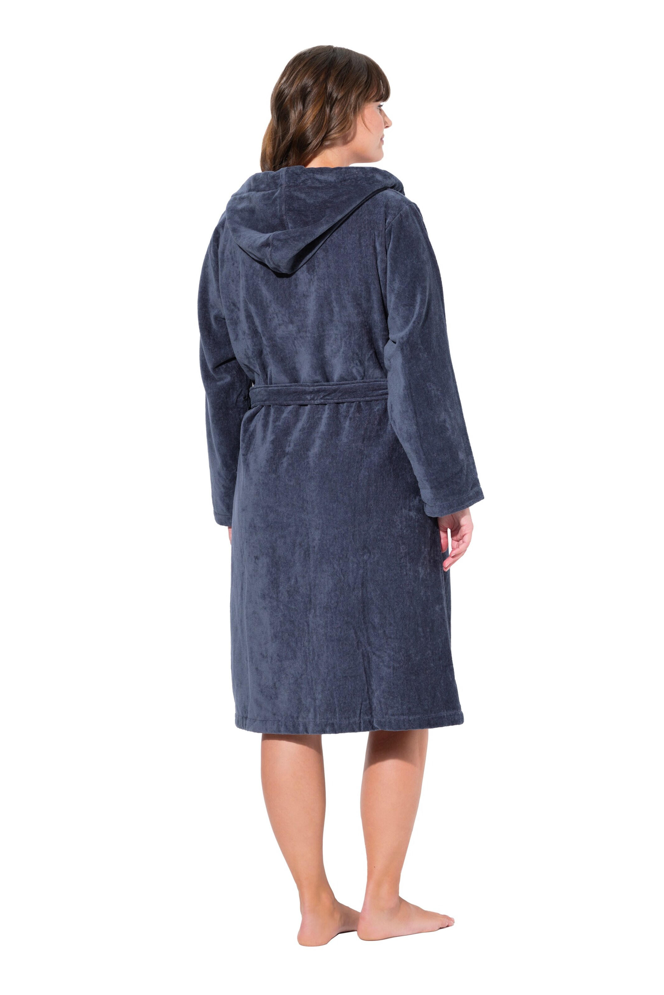 Ulla Popken Badjas lang  in Blauw