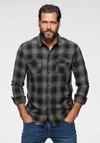 ARIZONA Slim fit Button Up Shirt in Grey: front