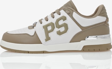 Baskets basses Plein Sport en marron : devant