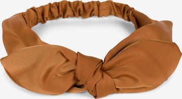 styleBREAKER Haarschmuck 'Einfarbiges Haarband mit Schleife' in Braun: Vorderseite