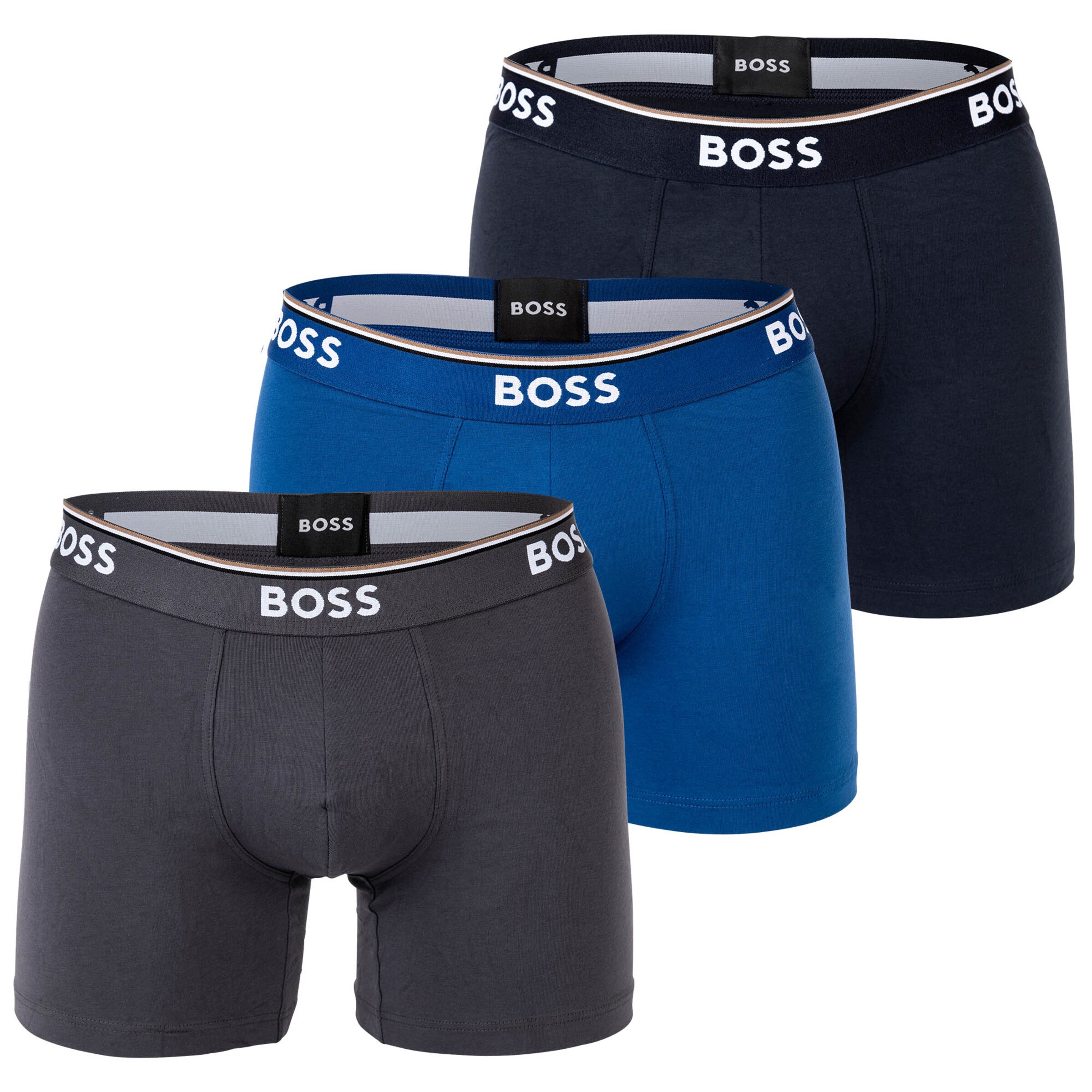 BOSS - Calzoncillo boxer 'Power' en azul: frente