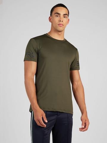 BJÖRN BORG Functioneel shirt in Groen: voorkant