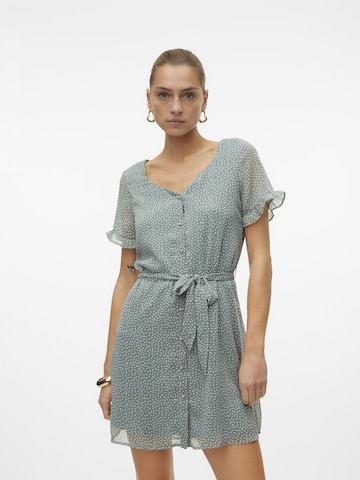 VERO MODA Kleid 'CARO' in Grün: predná strana