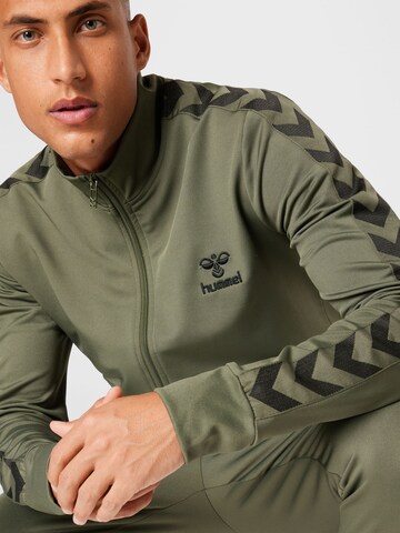 Hummel Sportsweatvest 'Nathan 2.0' in Groen