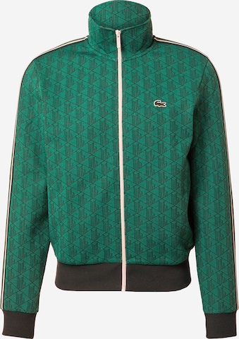 Veste de survêtement LACOSTE en vert : devant