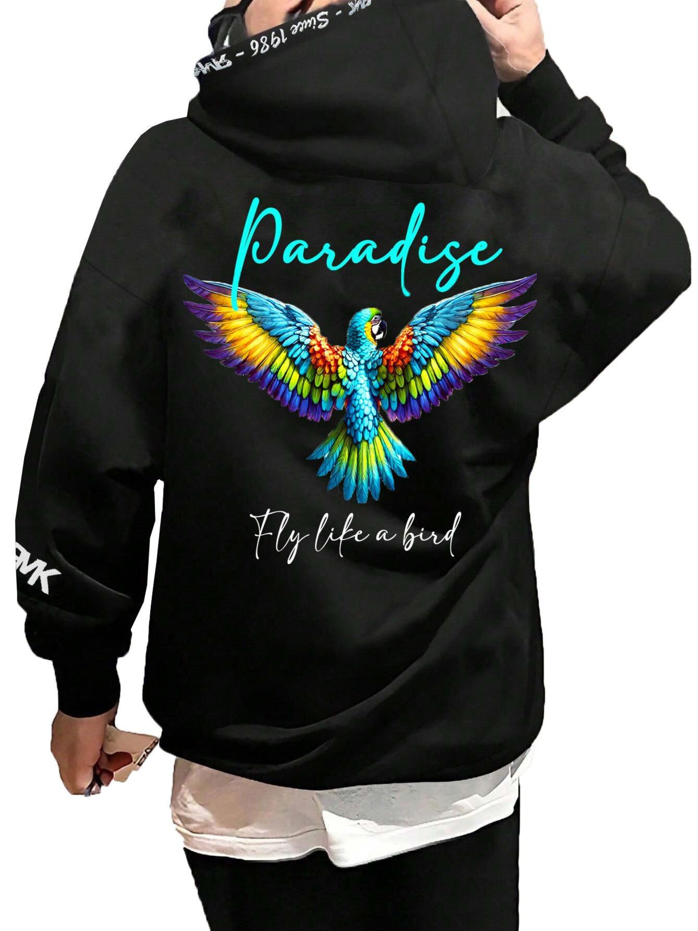 RMK Sweatshirt 'Paradise'‌‌ in Schwarz