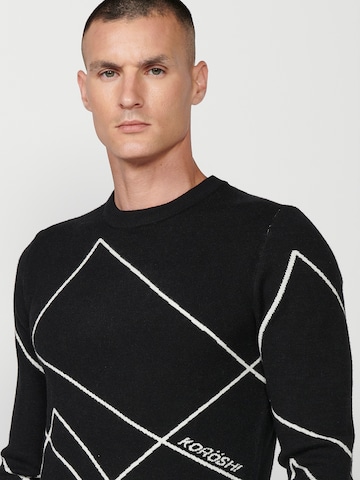 KOROSHI Pullover 'Punto' i sort