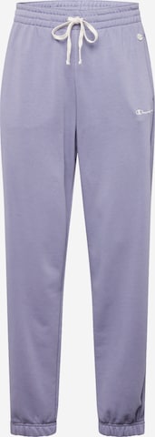 Champion Authentic Athletic Apparel Zwężany krój Spodnie w kolorze fioletowy: przód