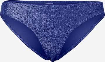 PIECES - Cueca biquíni 'BLING' em azul: frente