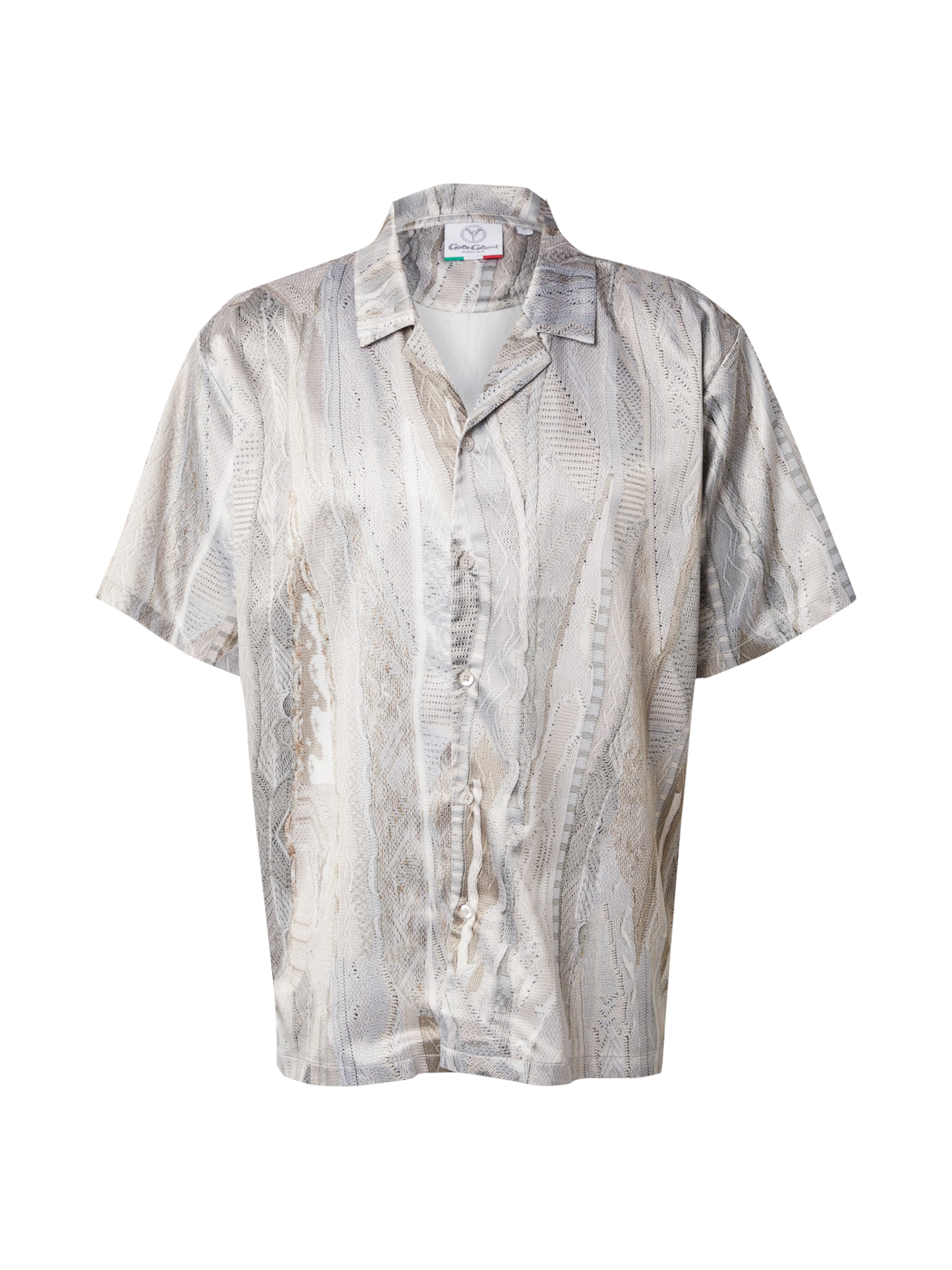 Carlo Colucci Button Up Shirt in Beige: front