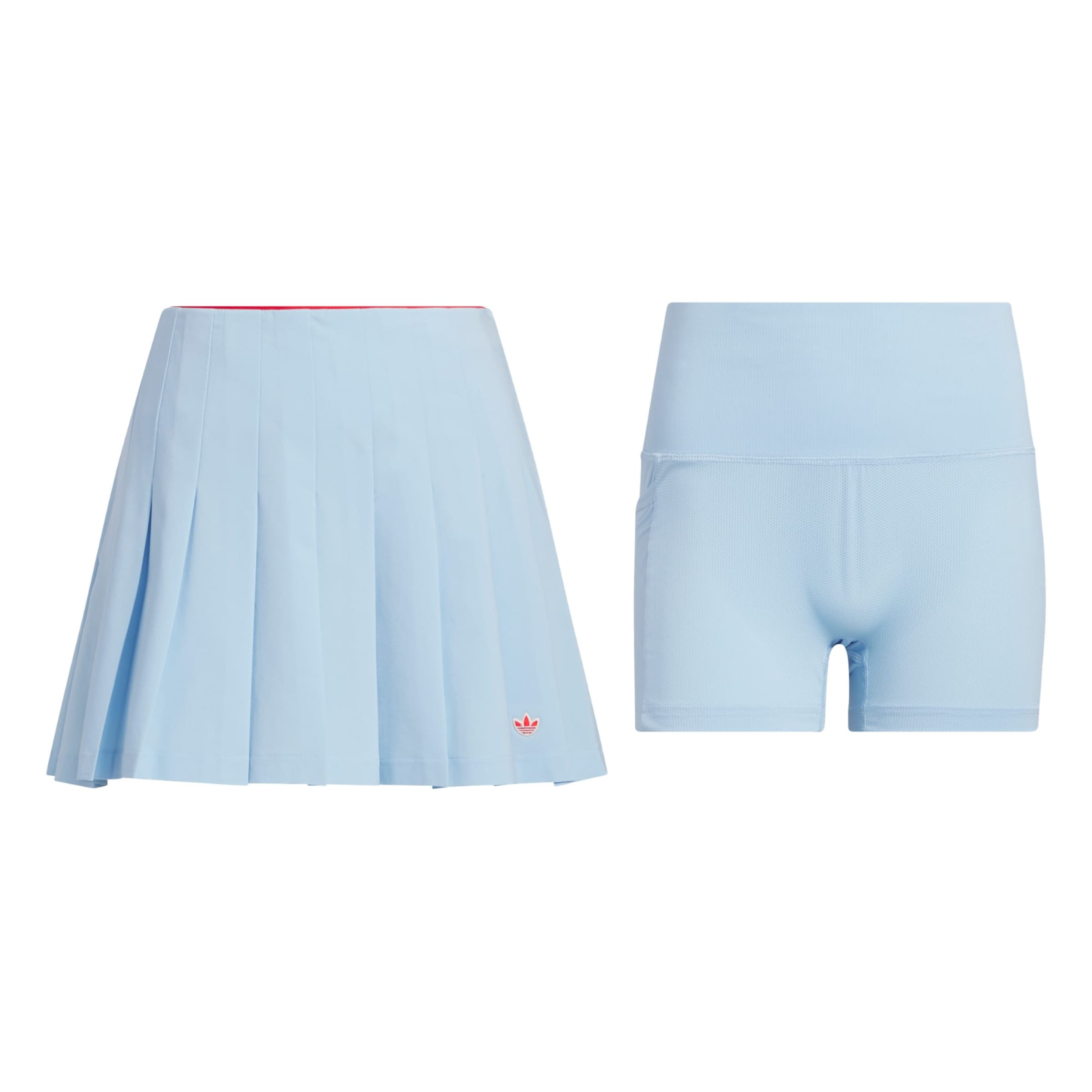 ADIDAS PERFORMANCE - Falda deportiva 'Originals Pleated' en azul: frente