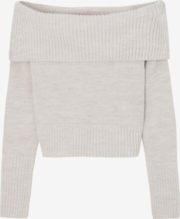 Pull-over Pull&Bear en beige : devant