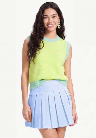 MYMO - Chaleco de punto 'Pop' en verde: frente