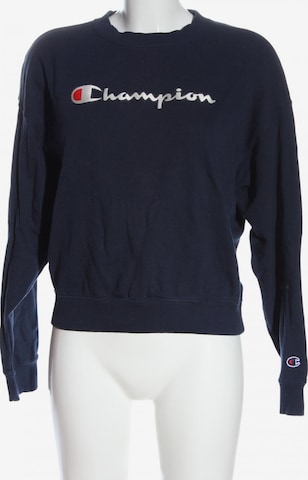 Champion Authentic Athletic Apparel Sweatshirt & Zip-Up Hoodie in M in Blue: front