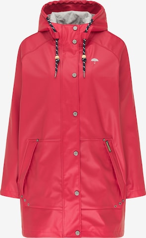 Schmuddelwedda Raincoat in Red: front