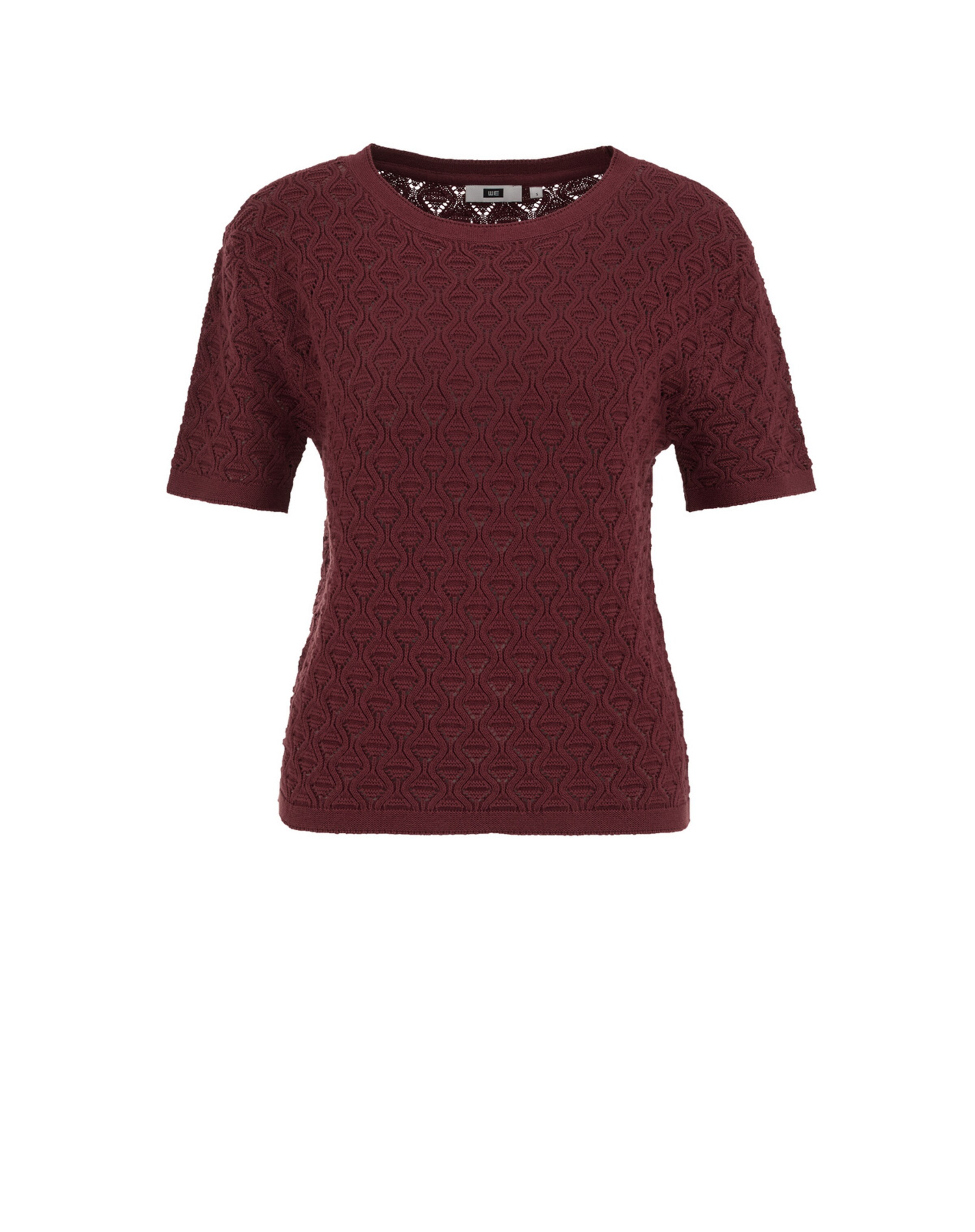 Pulover de la WE Fashion pe roșu: față