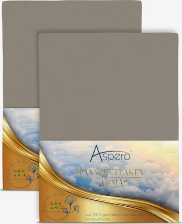Aspero Bed Sheet in Grey: front