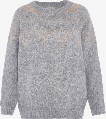 Jalene Pullover 'Fairy Isle' in Grau: predná strana