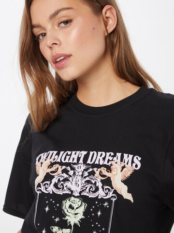 Missguided Shirt 'TWIGHLIGHT DREAMS' in Schwarz