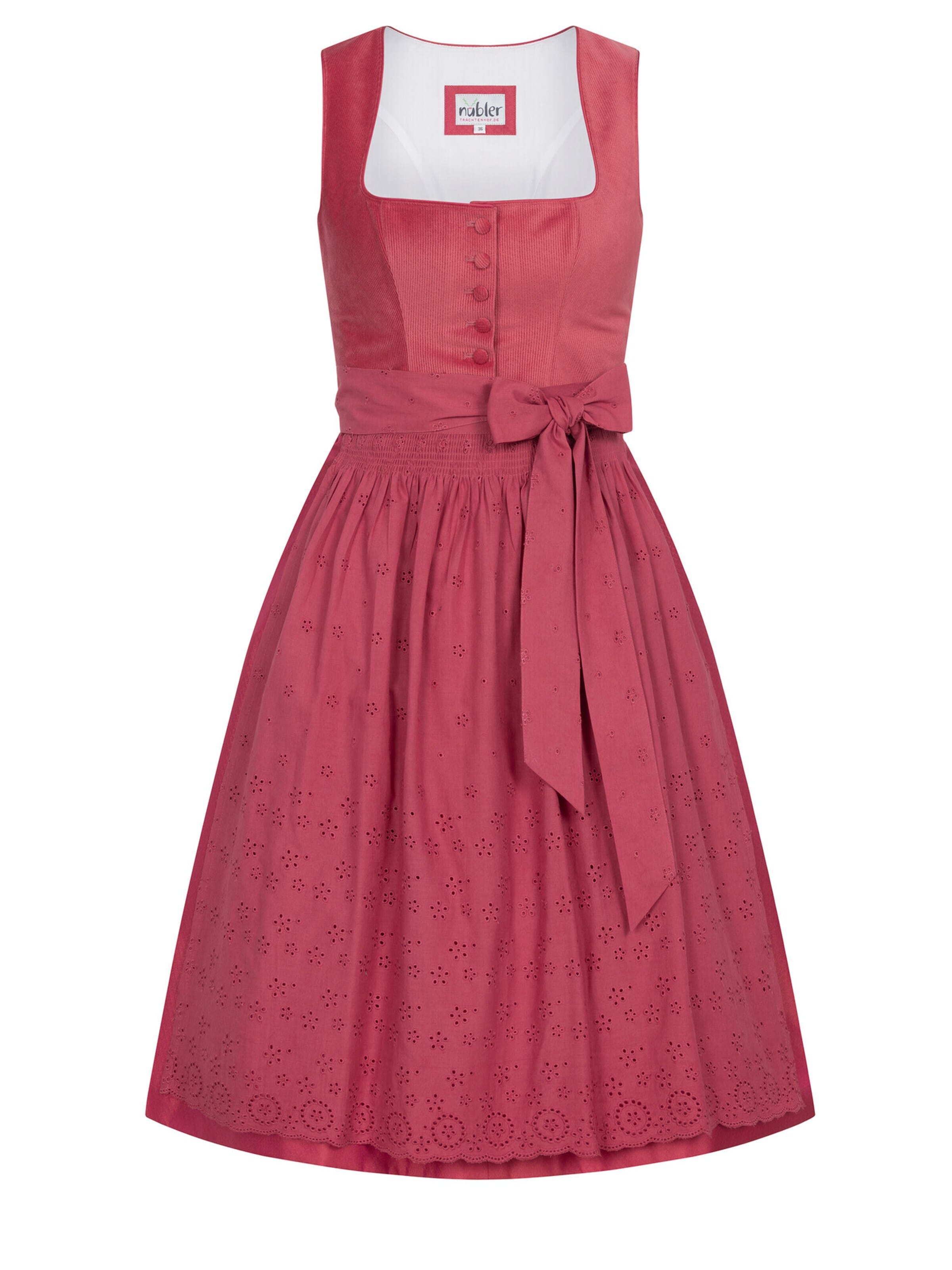 Trachtenhof Nübler Dirndl 'Midi Dirndl Babette' in 32 in Red, Item view